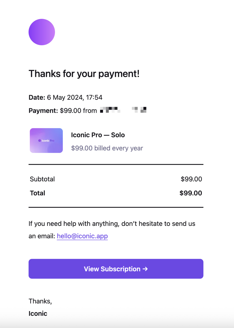 renewal subscription automation email